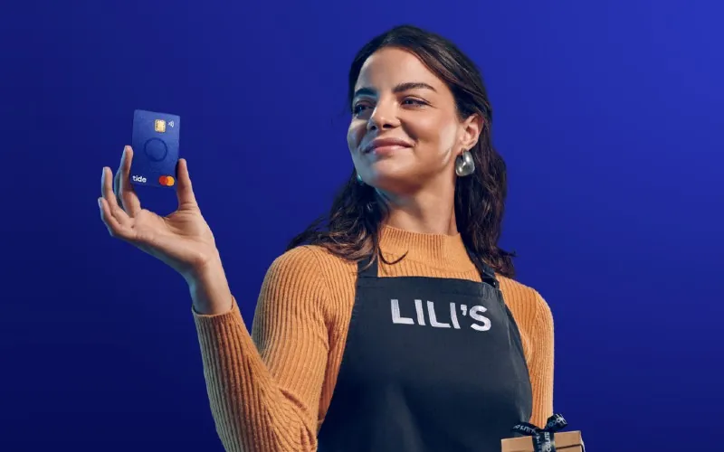 Tide business bank account app interface showing transactions and balance - claim your Tide promotion code REFER200